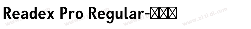 Readex Pro Regular字体转换